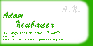 adam neubauer business card